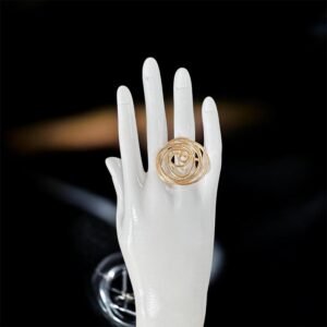 Intertwined Circles Statement Ring – 18K Gold Plated | Signature Collection | Brazilian Design