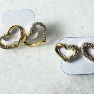 Gold Heart Earrings  – Signature Collection