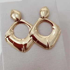 Bold Geometric Gold Earrings | Signature Collection
